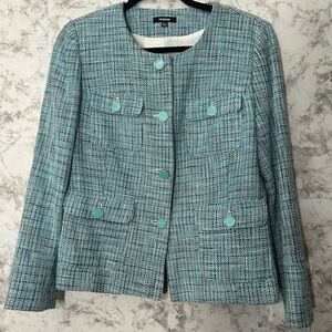 Premise Turquoise Tweed Blazer